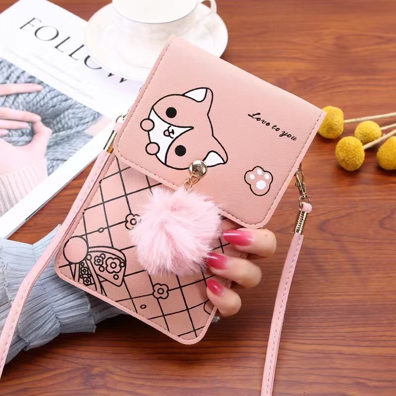 Cute Cartoon Pattern Touch-Scr - Women Bags With Wallet recension och pris