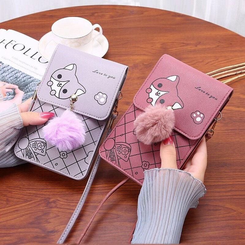 Cute Cartoon Pattern Touch-Scr - Women Bags With Wallet recension och pris