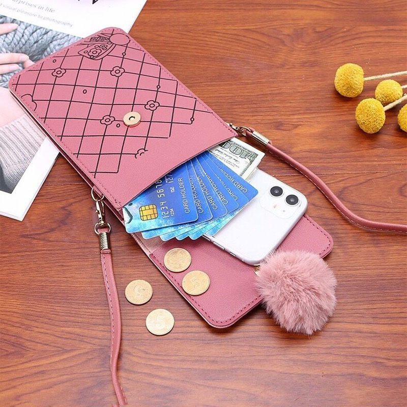 Cute Cartoon Pattern Touch-Scr - Women Bags With Wallet recension och pris
