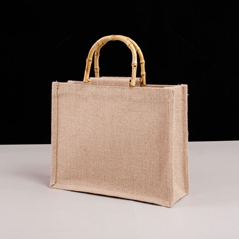 Portable Burlap Jute Shopping  - Women Bags Jute recension och pris