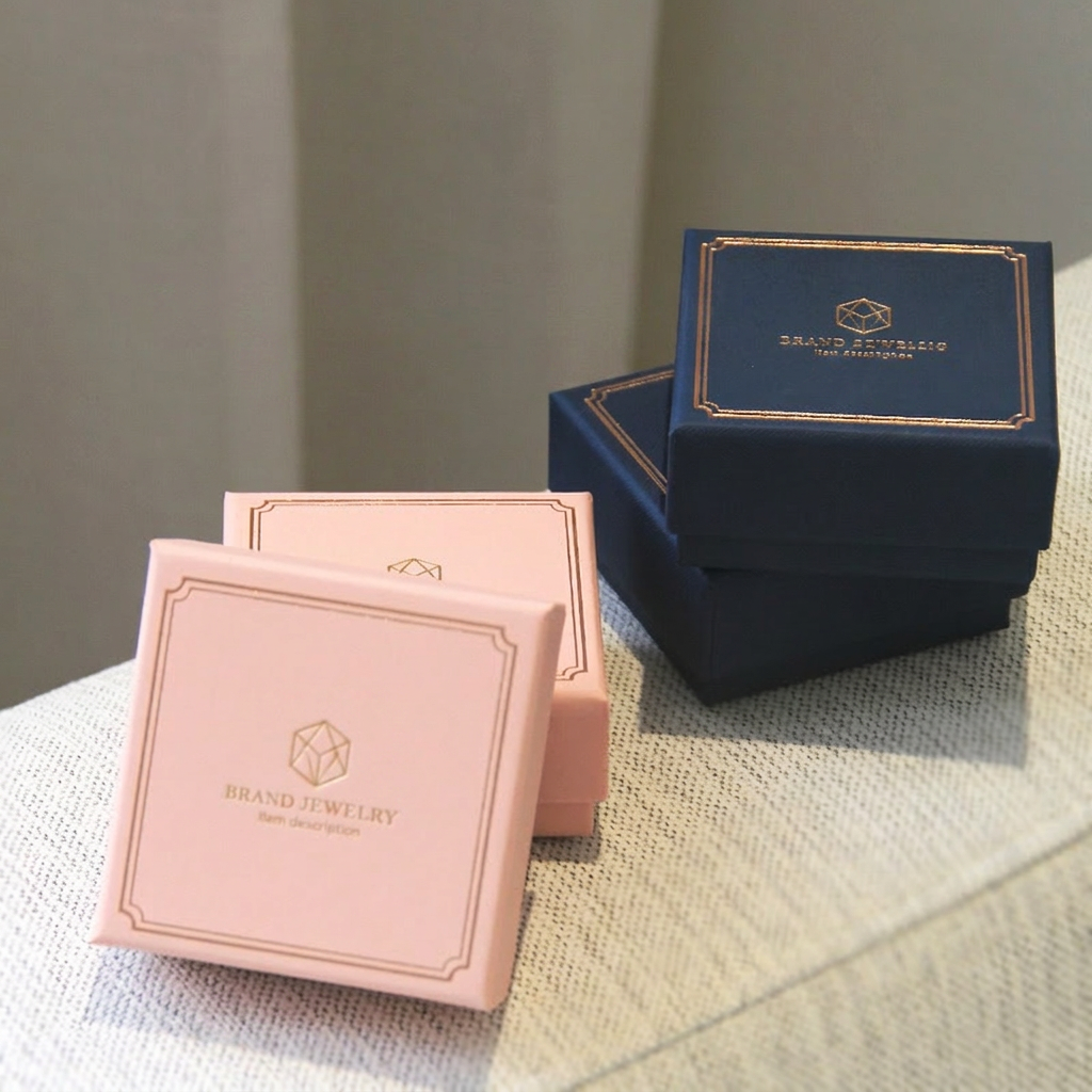 Square Vintage Paper Jewelry G - Box Bag Rigid recension och pris