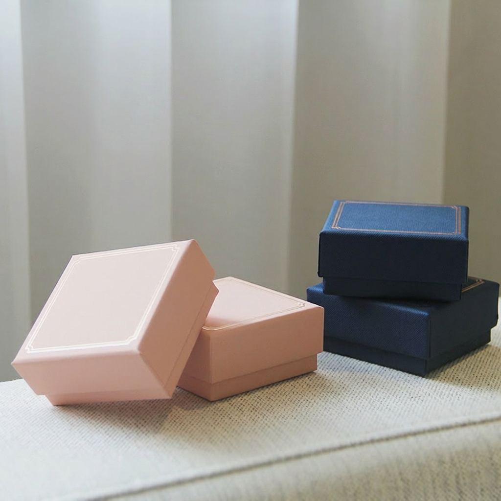 Square Vintage Paper Jewelry G - Box Bag Rigid recension och pris