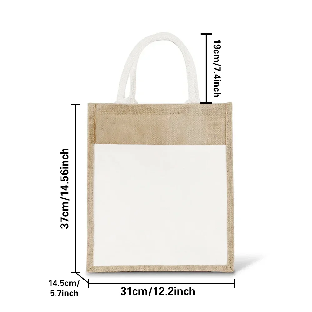 Minimalist Linen Bag Fashionab - Women Bags Jute recension och pris
