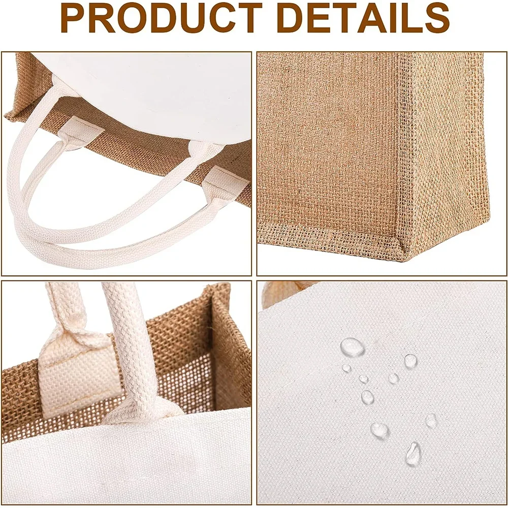 Minimalist Linen Bag Fashionab - Women Bags Jute recension och pris
