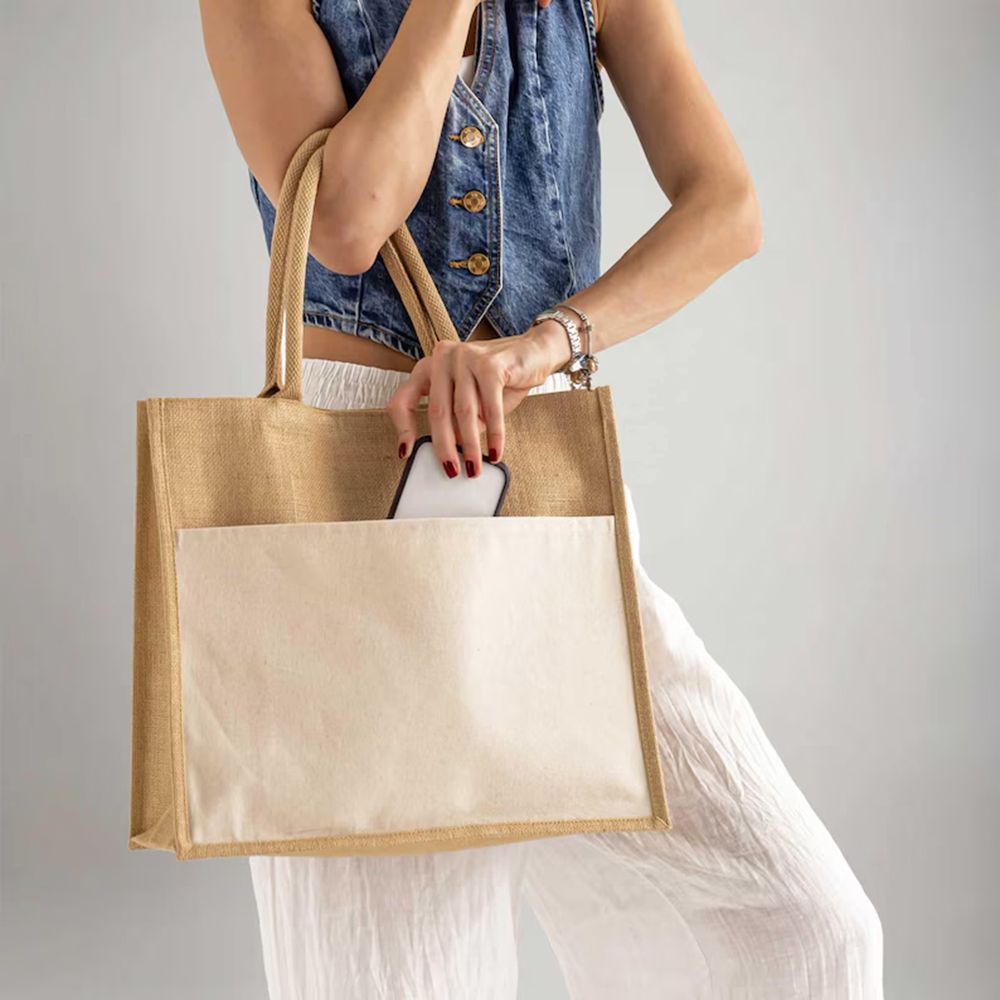 Custom Beach Wedding Tote Bag  - Women Bags Jute recension och pris