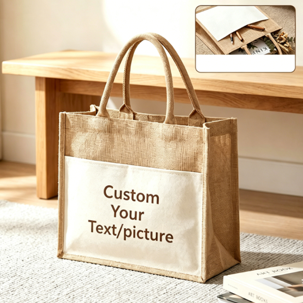 Custom Beach Wedding Tote Bag  - Women Bags Jute recension och pris
